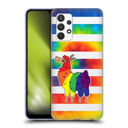 Grace Illustration Llama Pride Soft Gel Case for Samsung Galaxy A32 (2021)