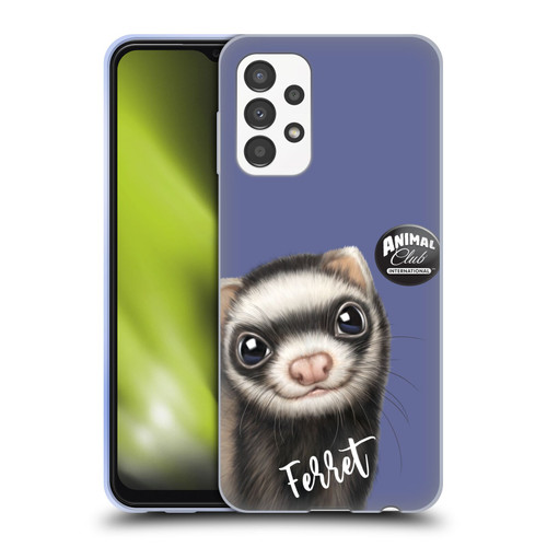 Animal Club International Faces Ferret Soft Gel Case for Samsung Galaxy A13 (2022)