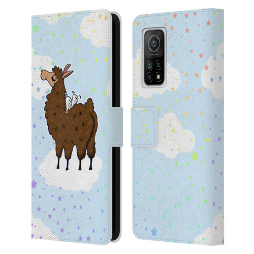 Grace Illustration Llama Pegasus Leather Book Wallet Case Cover For Xiaomi Mi 10T 5G