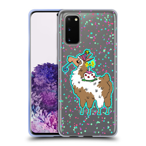 Grace Illustration Llama Birthday Soft Gel Case for Samsung Galaxy S20 / S20 5G