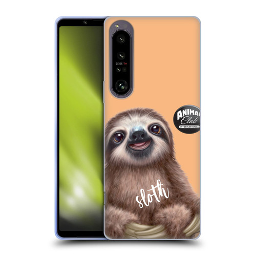 Animal Club International Faces Sloth Soft Gel Case for Sony Xperia 1 IV