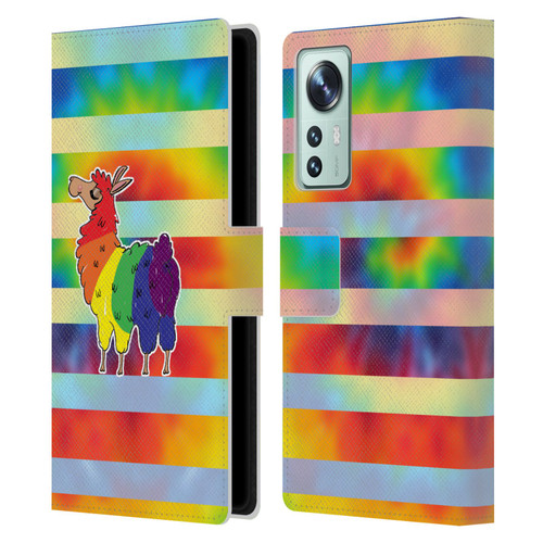 Grace Illustration Llama Pride Leather Book Wallet Case Cover For Xiaomi 12