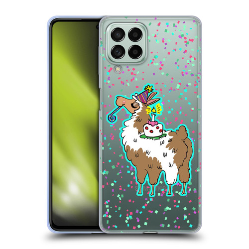 Grace Illustration Llama Birthday Soft Gel Case for Samsung Galaxy M53 (2022)