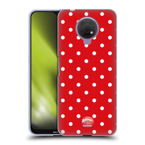 Animal Club International Patterns Polka Dots Red Soft Gel Case for Nokia G10