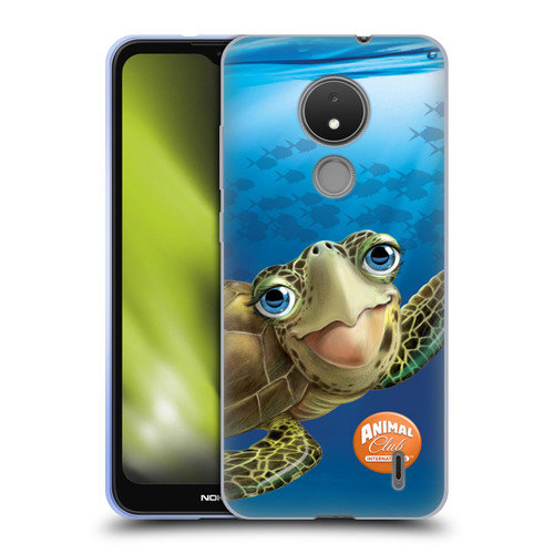 Animal Club International Underwater Sea Turtle Soft Gel Case for Nokia C21