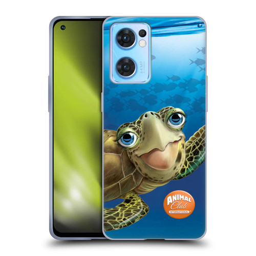 Animal Club International Underwater Sea Turtle Soft Gel Case for OPPO Reno7 5G / Find X5 Lite