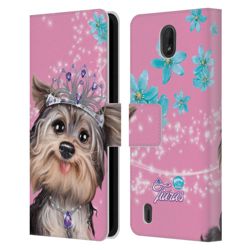 Animal Club International Royal Faces Yorkie Leather Book Wallet Case Cover For Nokia C01 Plus/C1 2nd Edition