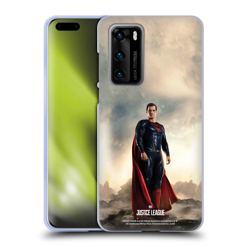 Justice League Movie Character Posters Superman Soft Gel Case for Huawei P40 5G
