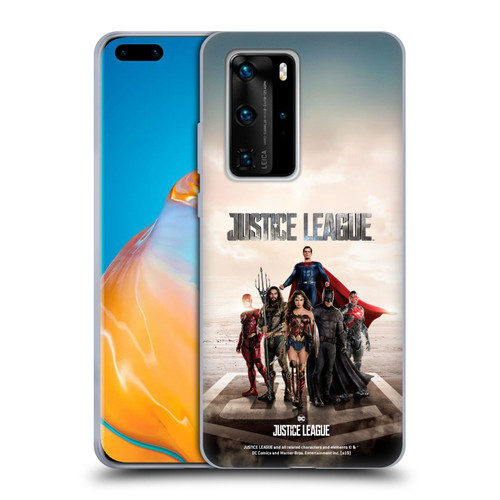 Justice League Movie Character Posters Group Soft Gel Case for Huawei P40 Pro / P40 Pro Plus 5G