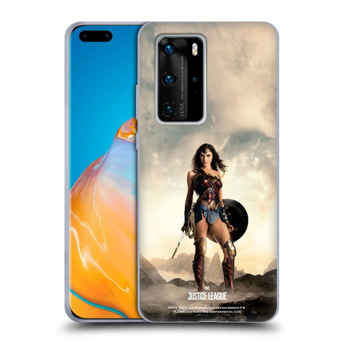 Justice League Movie Character Posters Wonder Woman Soft Gel Case for Huawei P40 Pro / P40 Pro Plus 5G