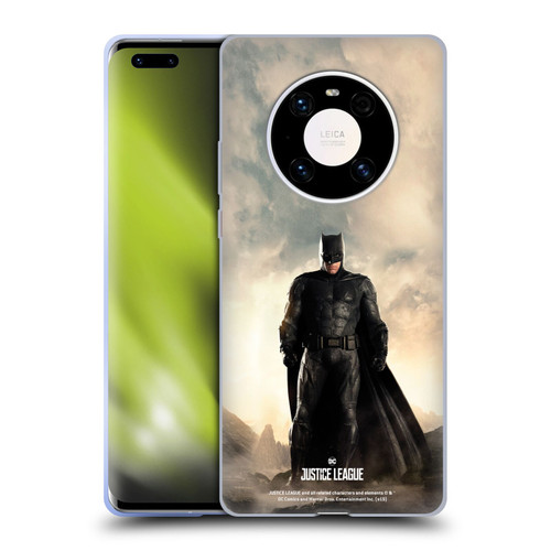 Justice League Movie Character Posters Batman Soft Gel Case for Huawei Mate 40 Pro 5G