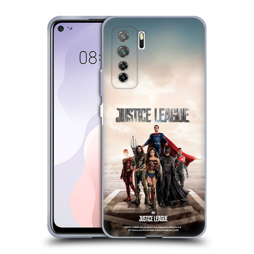 Justice League Movie Character Posters Group Soft Gel Case for Huawei Nova 7 SE/P40 Lite 5G