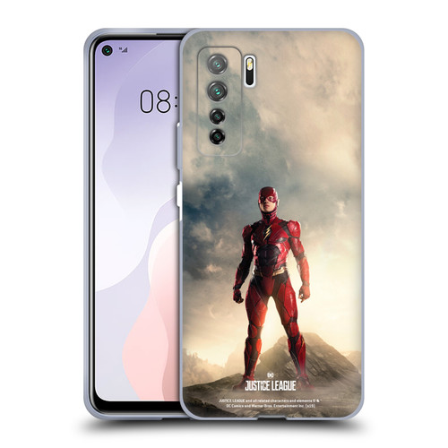 Justice League Movie Character Posters The Flash Soft Gel Case for Huawei Nova 7 SE/P40 Lite 5G