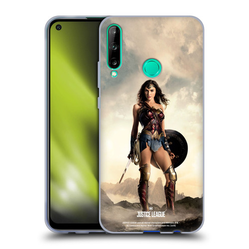 Justice League Movie Character Posters Wonder Woman Soft Gel Case for Huawei P40 lite E