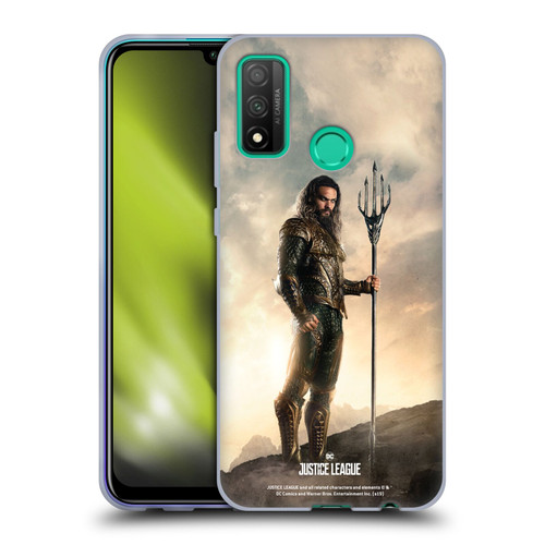 Justice League Movie Character Posters Aquaman Soft Gel Case for Huawei P Smart (2020)