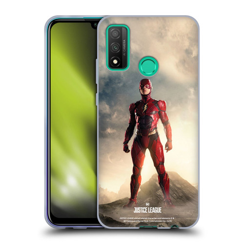 Justice League Movie Character Posters The Flash Soft Gel Case for Huawei P Smart (2020)
