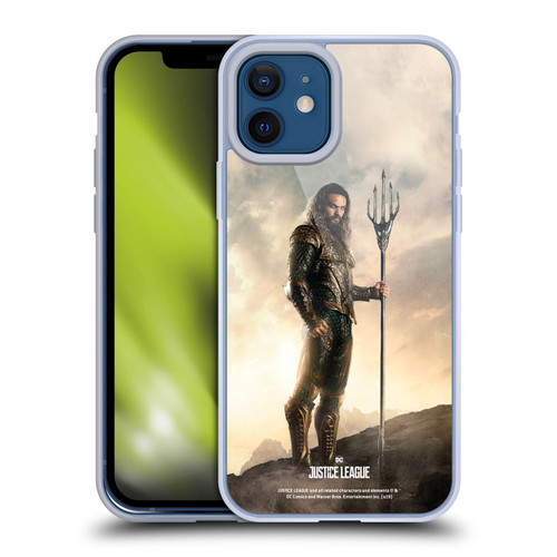 Justice League Movie Character Posters Aquaman Soft Gel Case for Apple iPhone 12 / iPhone 12 Pro