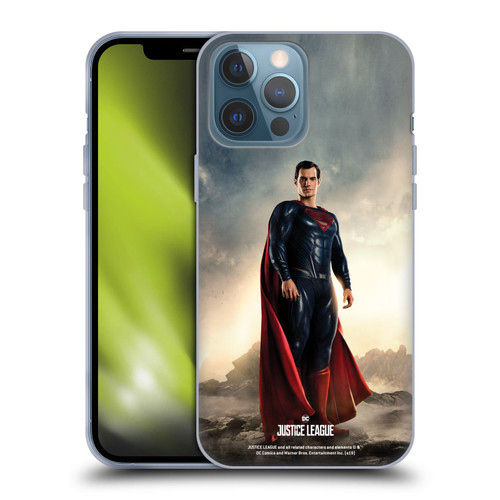 Justice League Movie Character Posters Superman Soft Gel Case for Apple iPhone 13 Pro Max