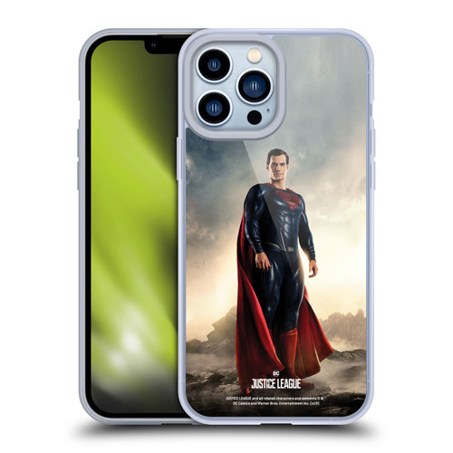 Justice League Movie Character Posters Superman Soft Gel Case for Apple iPhone 13 Pro Max