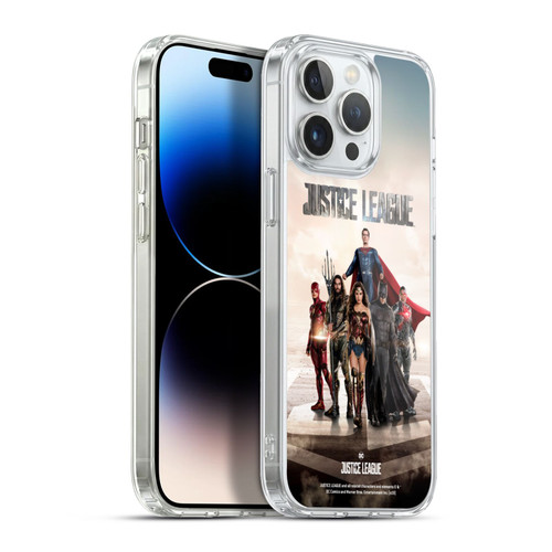 Justice League Movie Character Posters Group Soft Gel Case for Apple iPhone 13 Pro Max & MagSafe