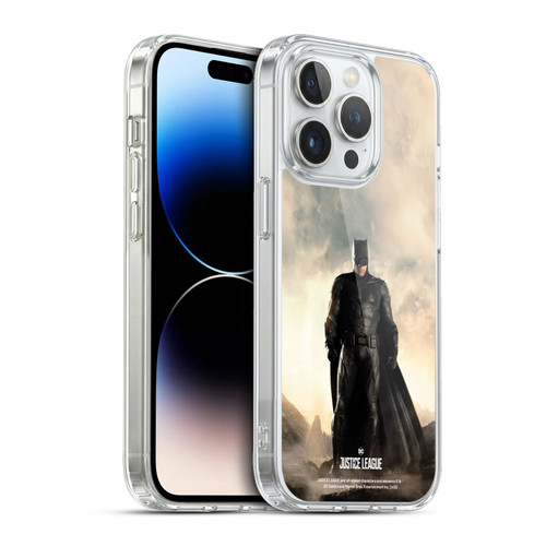 Justice League Movie Character Posters Batman Soft Gel Case for Apple iPhone 13 Pro & MagSafe