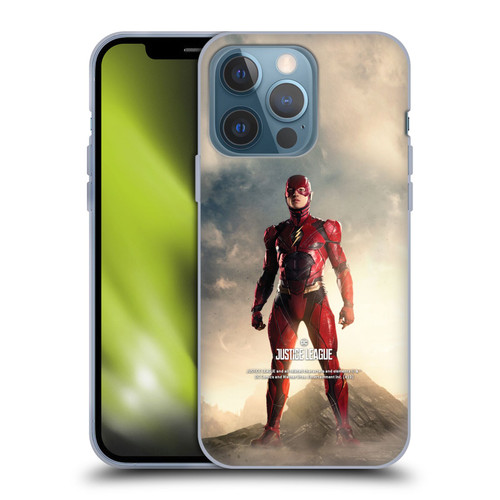 Justice League Movie Character Posters The Flash Soft Gel Case for Apple iPhone 13 Pro
