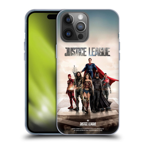 Justice League Movie Character Posters Group Soft Gel Case for Apple iPhone 14 Pro Max