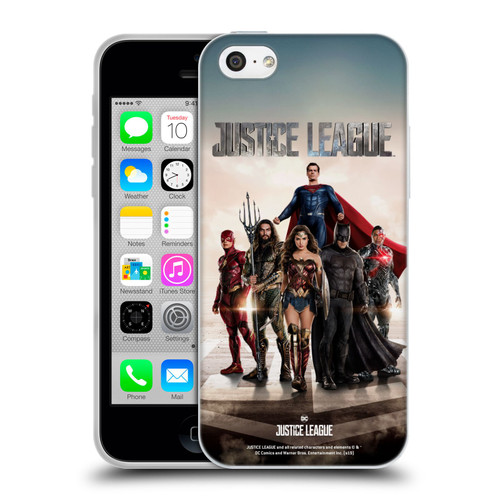 Justice League Movie Character Posters Group Soft Gel Case for Apple iPhone 5c