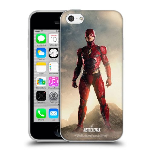 Justice League Movie Character Posters The Flash Soft Gel Case for Apple iPhone 5c