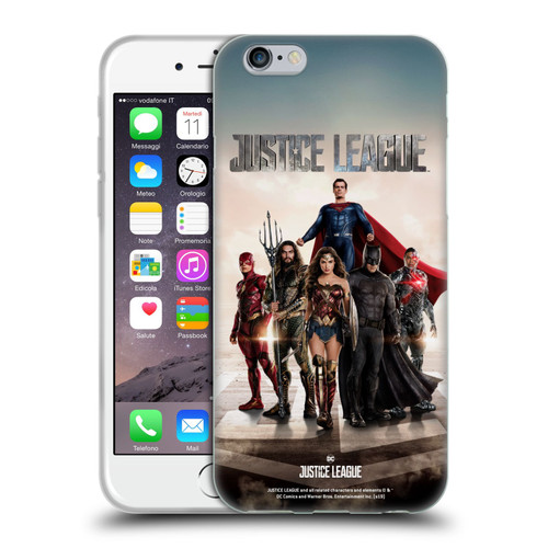 Justice League Movie Character Posters Group Soft Gel Case for Apple iPhone 6 / iPhone 6s