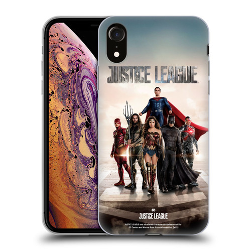 Justice League Movie Character Posters Group Soft Gel Case for Apple iPhone XR