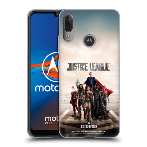Justice League Movie Character Posters Group Soft Gel Case for Motorola Moto E6 Plus