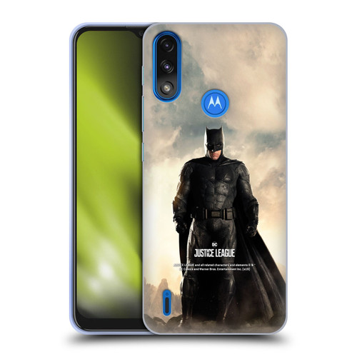 Justice League Movie Character Posters Batman Soft Gel Case for Motorola Moto E7 Power / Moto E7i Power