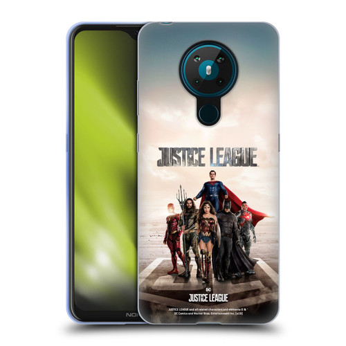 Justice League Movie Character Posters Group Soft Gel Case for Nokia 5.3