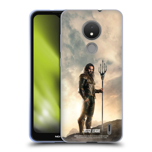Justice League Movie Character Posters Aquaman Soft Gel Case for Nokia C21