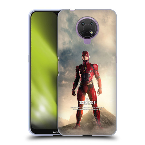Justice League Movie Character Posters The Flash Soft Gel Case for Nokia G10