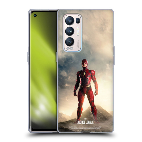 Justice League Movie Character Posters The Flash Soft Gel Case for OPPO Find X3 Neo / Reno5 Pro+ 5G
