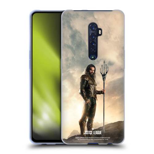Justice League Movie Character Posters Aquaman Soft Gel Case for OPPO Reno 2