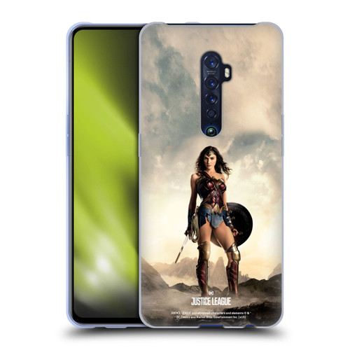 Justice League Movie Character Posters Wonder Woman Soft Gel Case for OPPO Reno 2