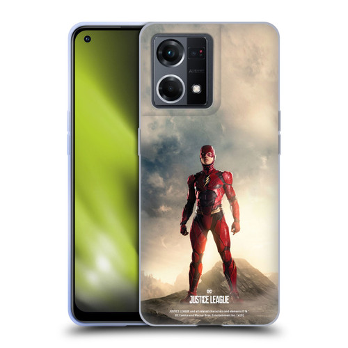 Justice League Movie Character Posters The Flash Soft Gel Case for OPPO Reno8 4G