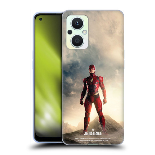 Justice League Movie Character Posters The Flash Soft Gel Case for OPPO Reno8 Lite
