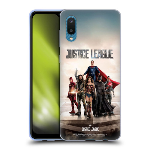 Justice League Movie Character Posters Group Soft Gel Case for Samsung Galaxy A02/M02 (2021)