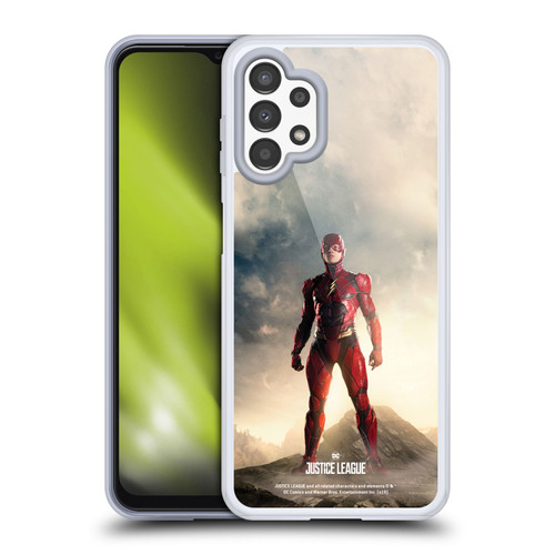 Justice League Movie Character Posters The Flash Soft Gel Case for Samsung Galaxy A13 (2022)