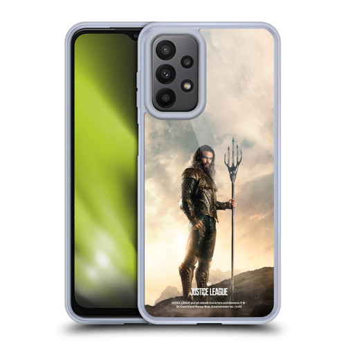 Justice League Movie Character Posters Aquaman Soft Gel Case for Samsung Galaxy A23 / 5G (2022)