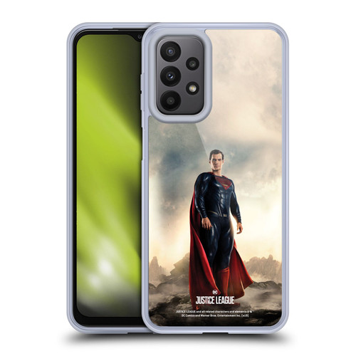 Justice League Movie Character Posters Superman Soft Gel Case for Samsung Galaxy A23 / 5G (2022)