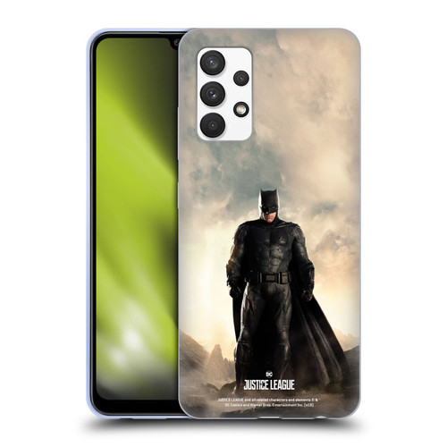 Justice League Movie Character Posters Batman Soft Gel Case for Samsung Galaxy A32 (2021)