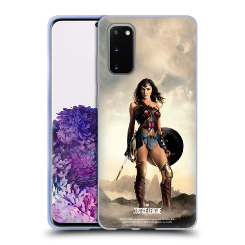 Justice League Movie Character Posters Wonder Woman Soft Gel Case for Samsung Galaxy S20 / S20 5G