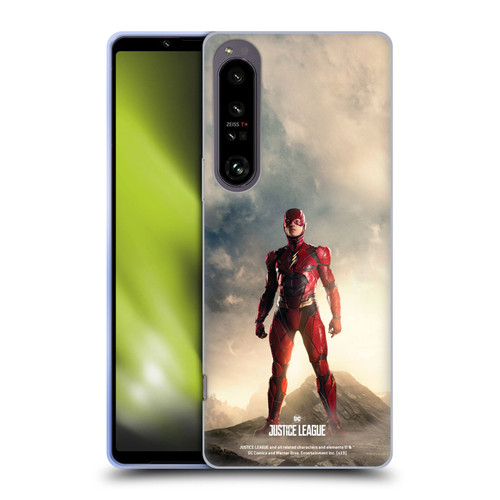 Justice League Movie Character Posters The Flash Soft Gel Case for Sony Xperia 1 IV