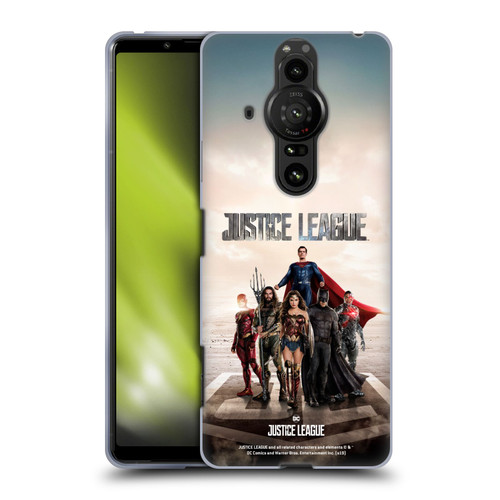 Justice League Movie Character Posters Group Soft Gel Case for Sony Xperia Pro-I