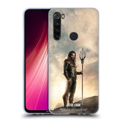 Justice League Movie Character Posters Aquaman Soft Gel Case for Xiaomi Redmi Note 8T